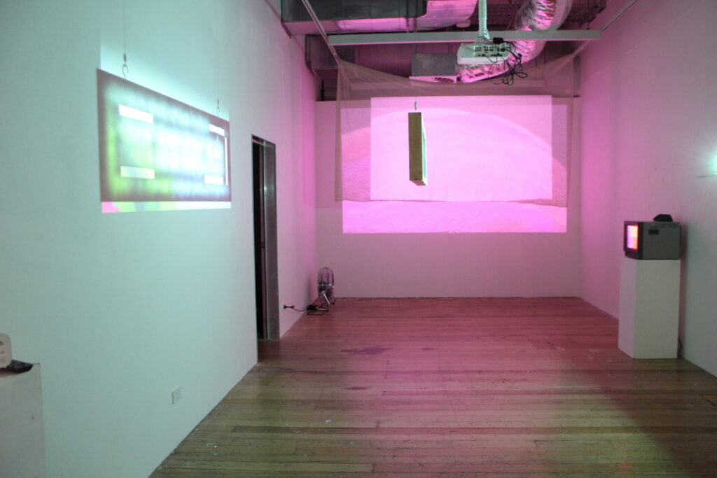 Artwork by Izzy Cheyne Jones in an exhibition space