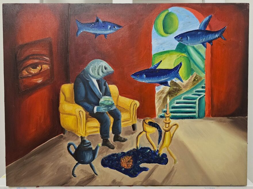 Oil painting by Wiktoria Przybylska