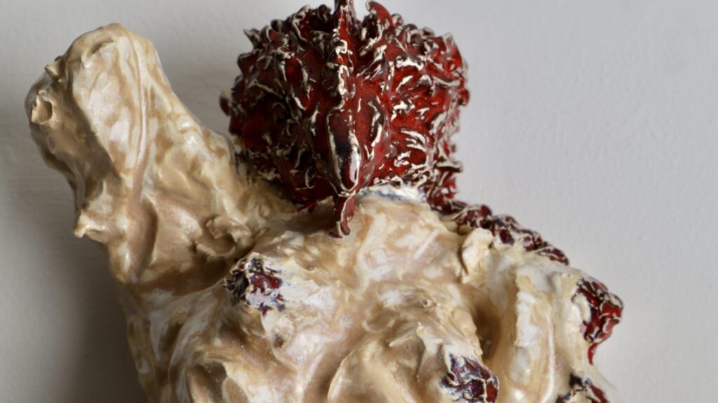 Artwork by Verity Fleur Moulding. Grey stoneware clay.
